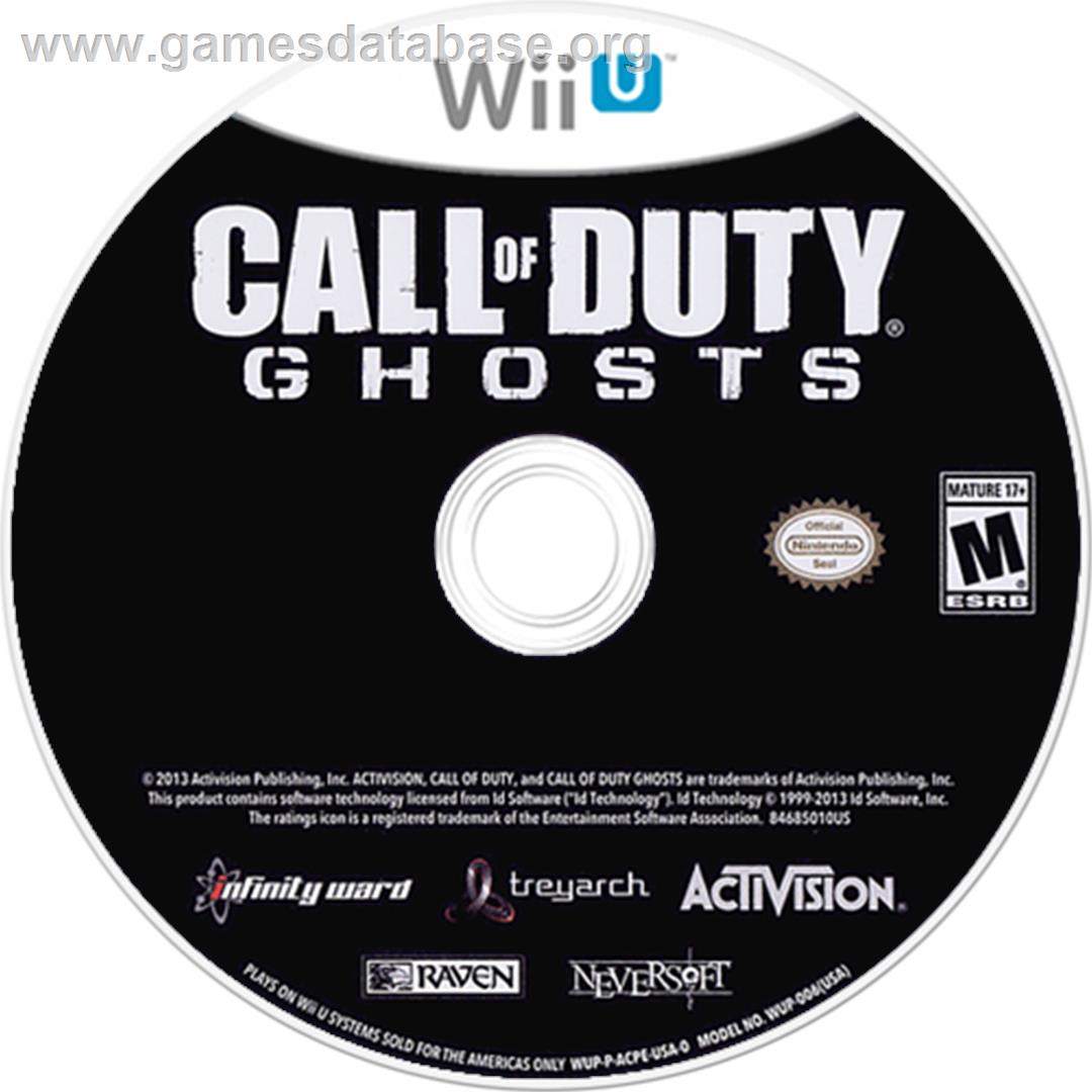 Call of Duty - Ghosts - Nintendo Wii U - Artwork - Disc