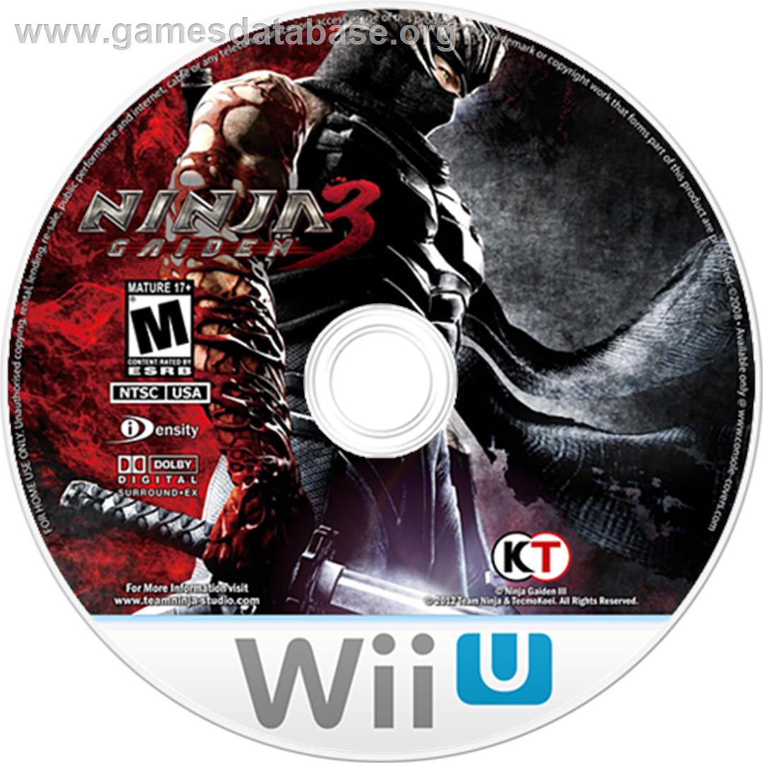 Ninja Gaiden 3 - Razor's Edge - Nintendo Wii U - Artwork - Disc