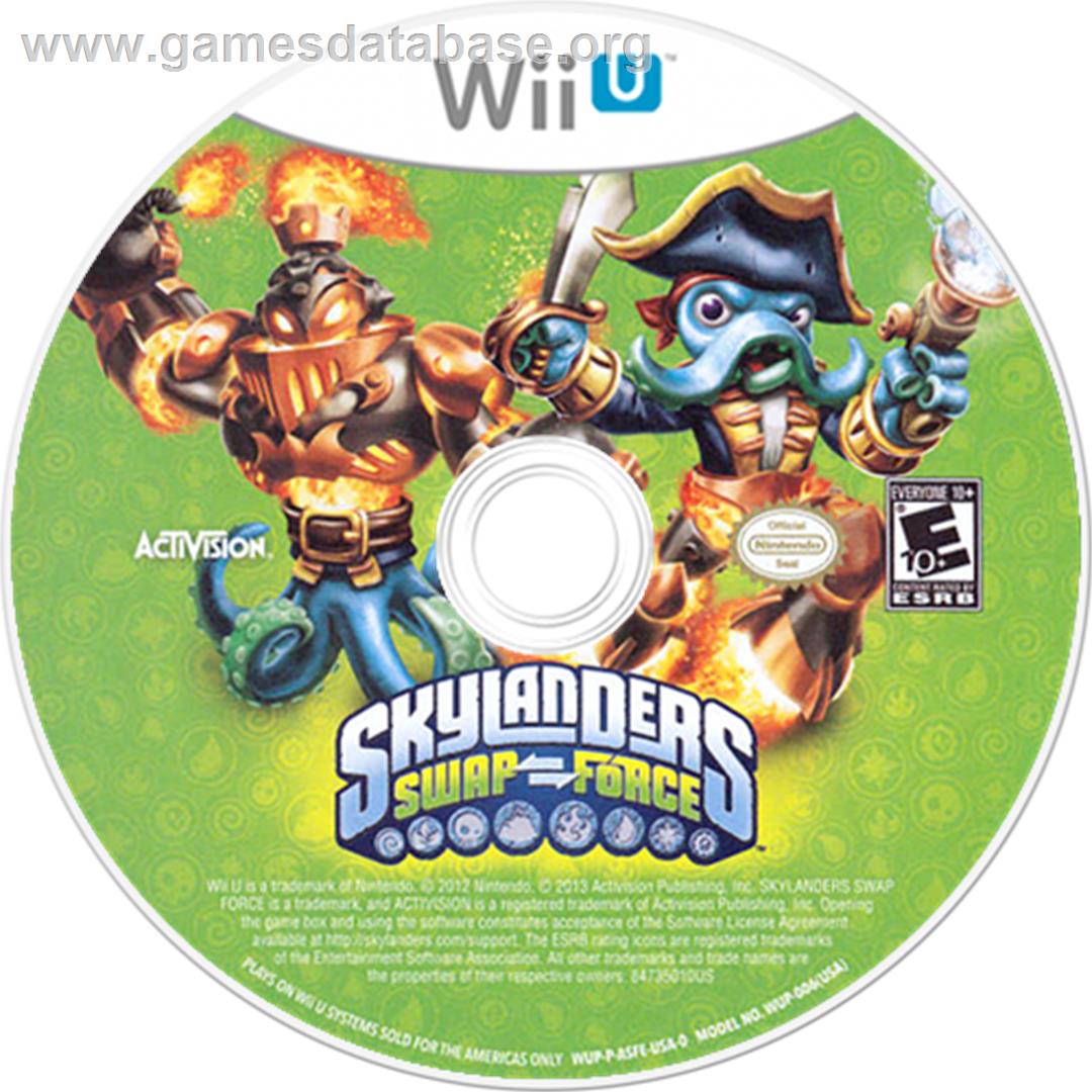 Skylanders Swap Force - Nintendo Wii U - Artwork - Disc