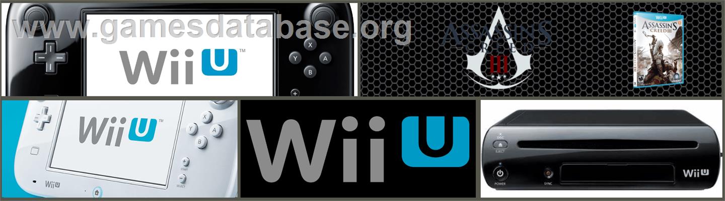 Assassin's Creed III - Nintendo Wii U - Artwork - Marquee