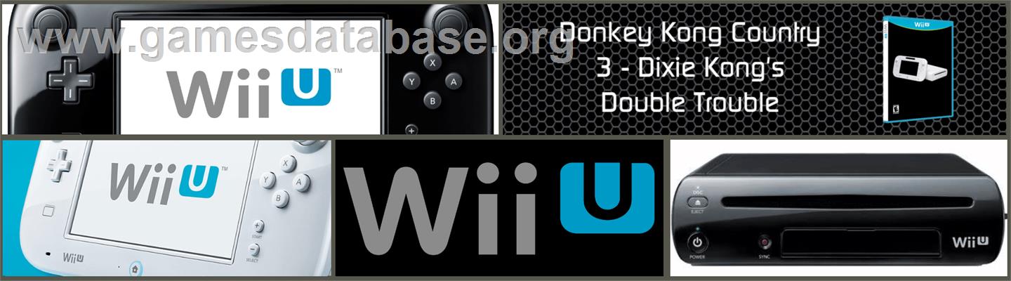 Donkey Kong Country 3 - Dixie Kong's Double Trouble - Nintendo Wii U - Artwork - Marquee