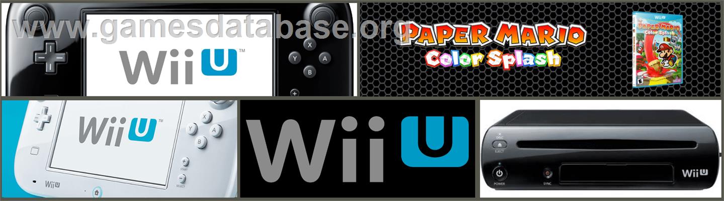 Paper Mario - Color Splash - Nintendo Wii U - Artwork - Marquee