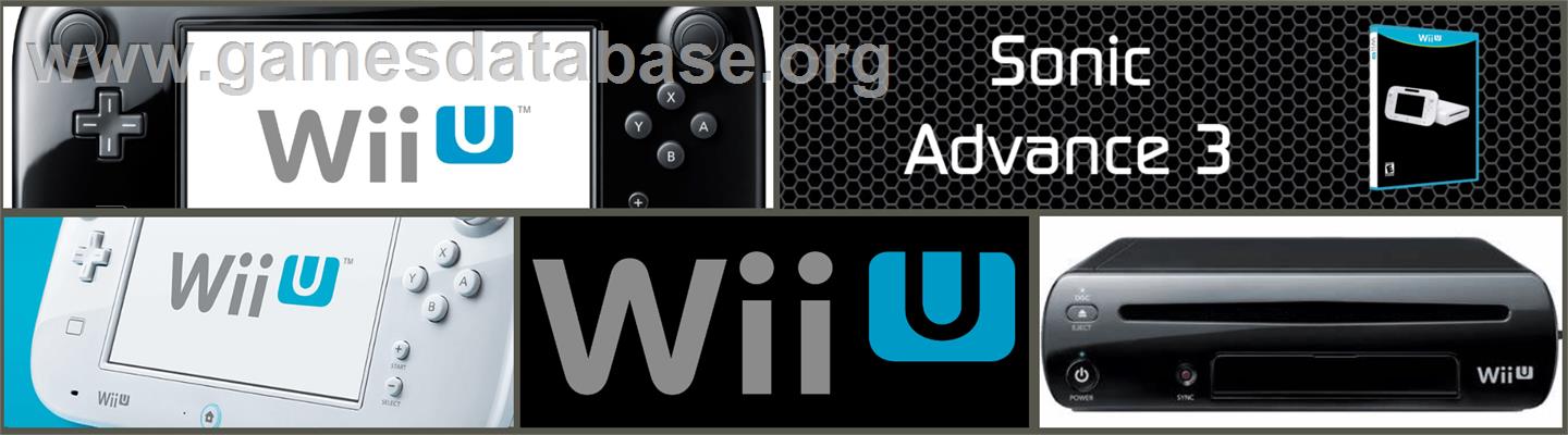 Sonic Advance 3 - Nintendo Wii U - Artwork - Marquee