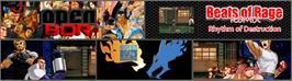 Arcade Cabinet Marquee for Beats of Rage Remix - Rhythm of Destruction.