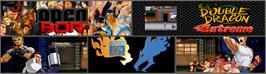 Arcade Cabinet Marquee for Double Dragon Extreme.
