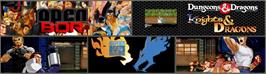 Arcade Cabinet Marquee for Knights & Dragons - Final Cut.