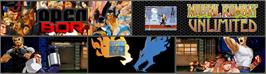 Arcade Cabinet Marquee for Mortal Kombat Unlimited.