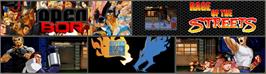 Arcade Cabinet Marquee for Rage of the Streets.