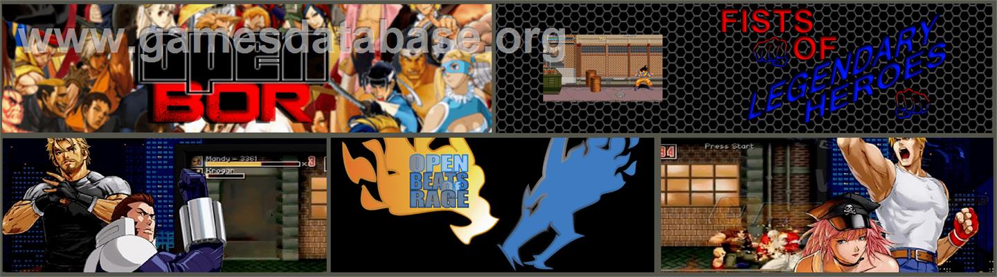 Fists of Legendary Heroes - OpenBOR - Artwork - Marquee