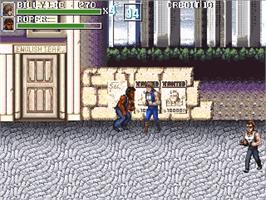 In game image of Double Dragon Advance on the OpenBOR.