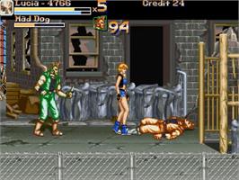 In game image of Hyper Final Fight 3 - Return of the Black on the OpenBOR.