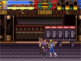 In game image of Return of the Double Dragon on the OpenBOR.