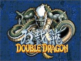 Title screen of Double Dragon Advance on the OpenBOR.