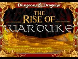 Title screen of Dungeons & Dragons - Rise of Warduke 2.0 on the OpenBOR.