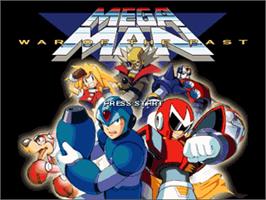 Title screen of MegaMan - War of the Past on the OpenBOR.