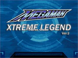 Title screen of MegaMan - Xtreme Legend on the OpenBOR.