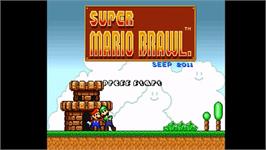 Title screen of Super Mario Brawl on the OpenBOR.
