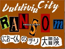 Title screen of Valdivia City Ransom on the OpenBOR.