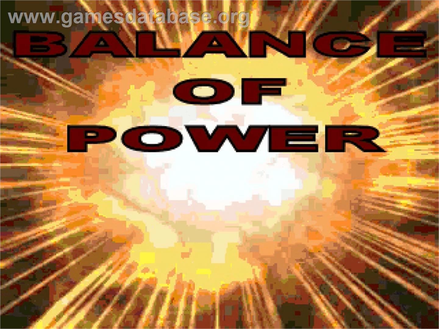 Balance of Power - OpenBOR - Artwork - Title Screen