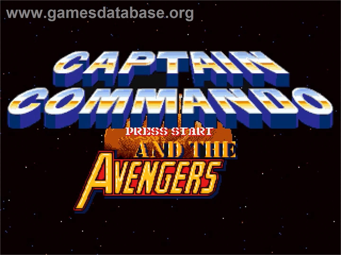 Captain Commando and the Avengers - OpenBOR - Artwork - Title Screen