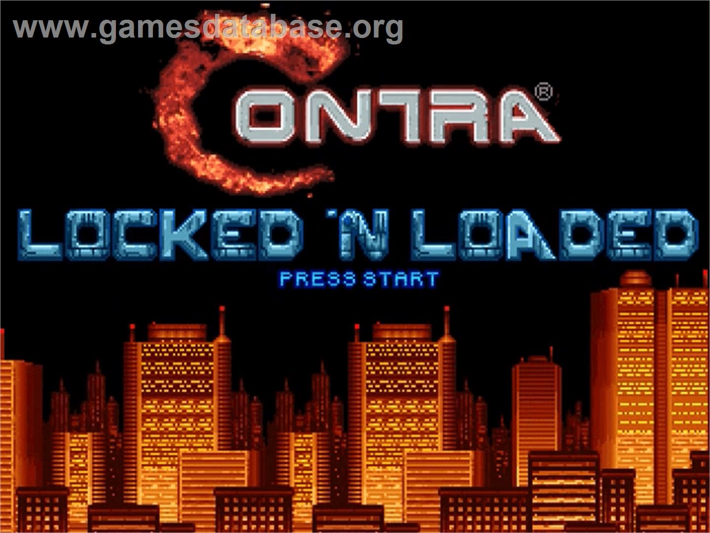 Contra - Locked 'N Loaded - OpenBOR - Artwork - Title Screen