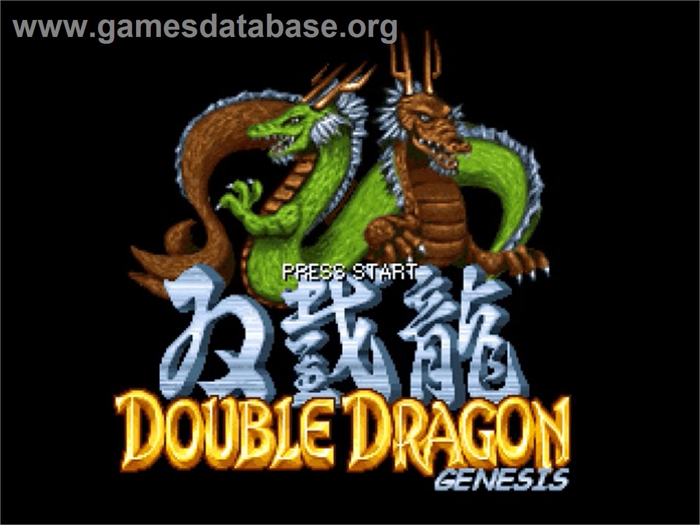 Double Dragon Genesis Final Cut - OpenBOR - Artwork - Title Screen