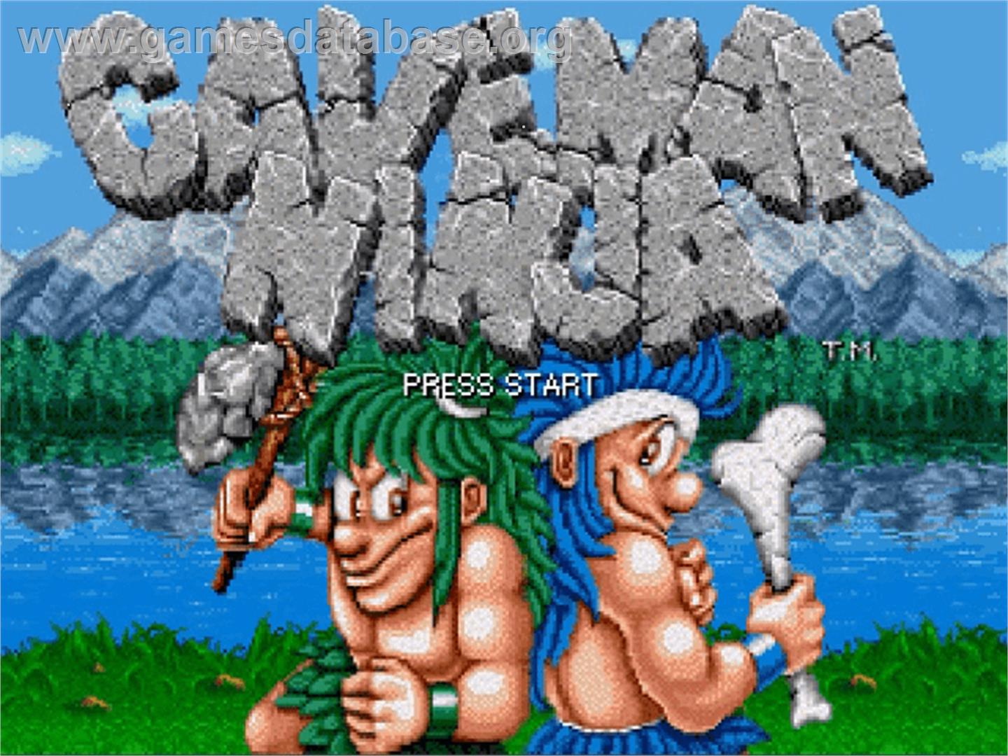 Joe and Mac - Caveman Ninja - OpenBOR - Artwork - Title Screen