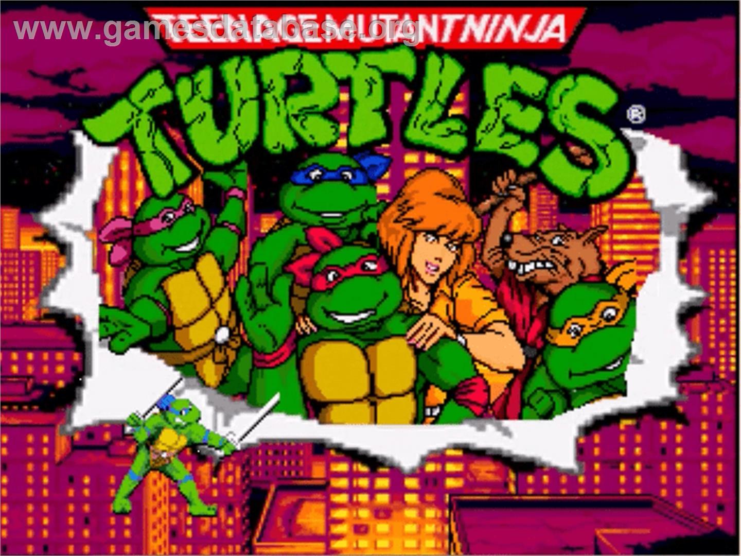 TMNT Red Sky Battle - OpenBOR - Artwork - Title Screen