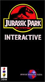 Box cover for Jurassic Park Interactive on the Panasonic 3DO.