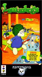 Box cover for Lemmings on the Panasonic 3DO.
