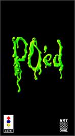 Box cover for PO'ed on the Panasonic 3DO.