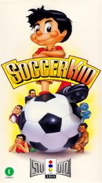 Box cover for Soccer Kid on the Panasonic 3DO.