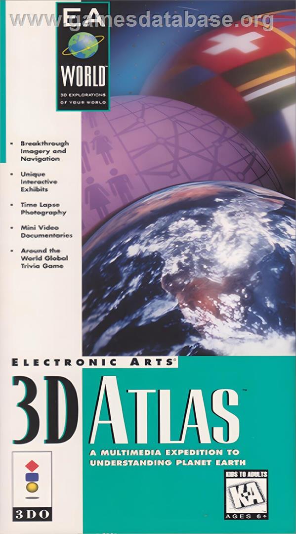 3d Atlas - Panasonic 3DO - Artwork - Box