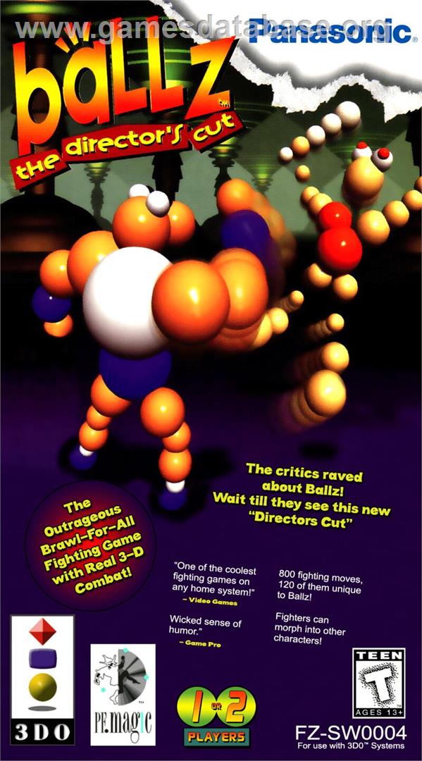 Ballz - The Director's Cut - Panasonic 3DO - Artwork - Box