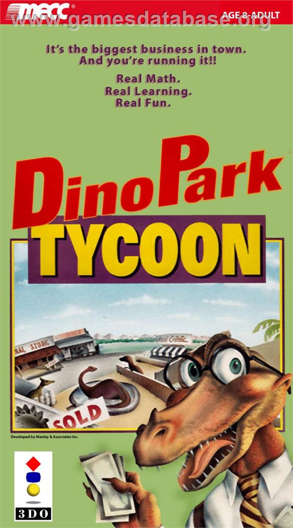 Dinopark Tycoon - Panasonic 3DO - Artwork - Box