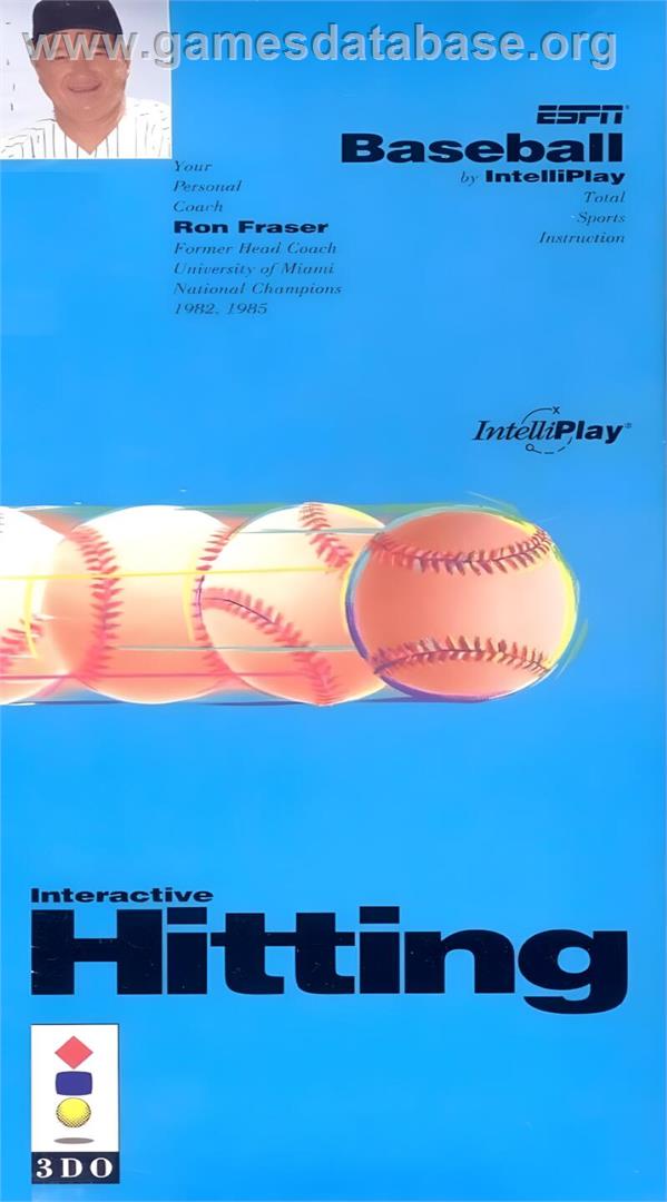 ESPN Baseball : Interactive Hitting - Panasonic 3DO - Artwork - Box