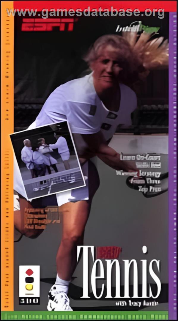 ESPN Let's Play Tennis with Tracy Austin - Panasonic 3DO - Artwork - Box