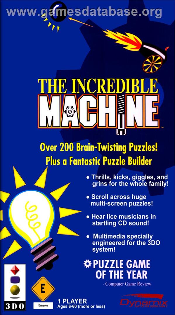 Incredible Machine, The - Panasonic 3DO - Artwork - Box