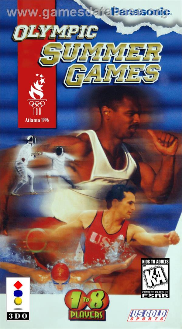 Olympic Summer Games - Atlanta 96 - Panasonic 3DO - Artwork - Box