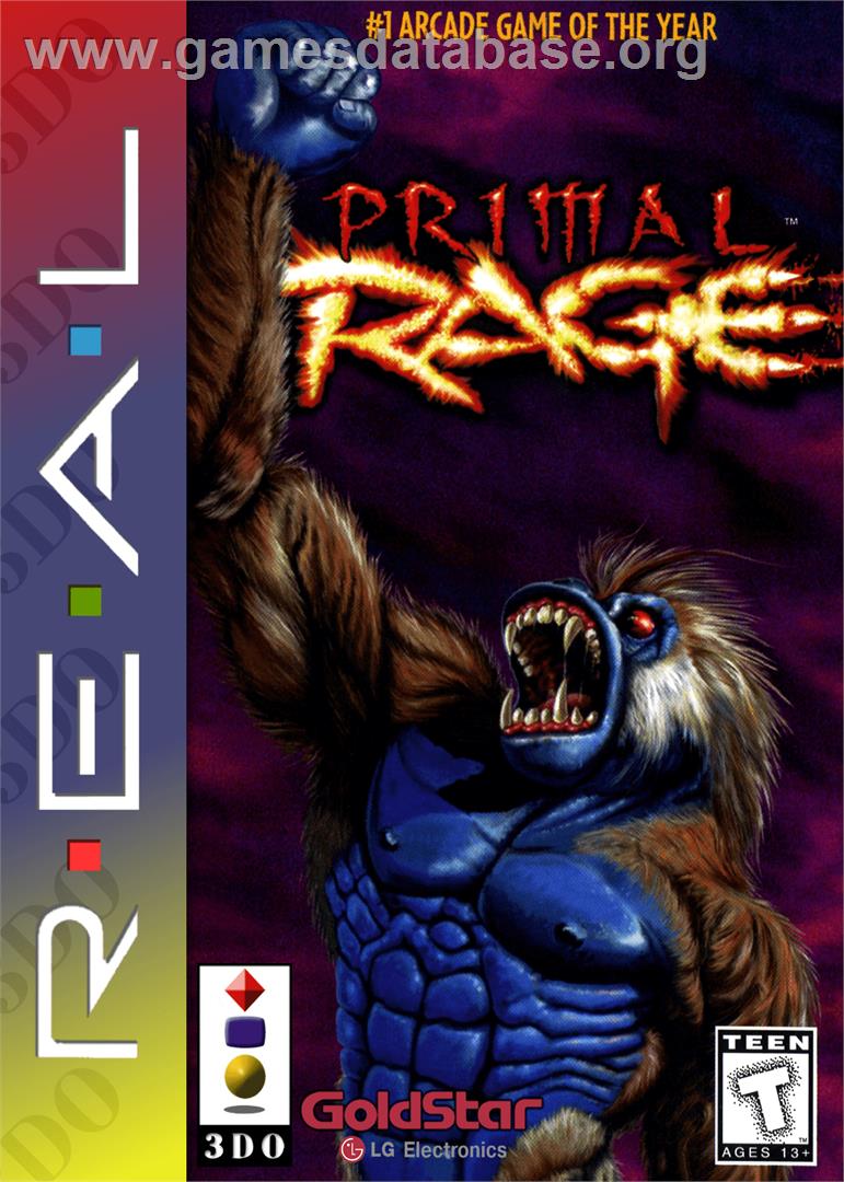 Primal Rage - Panasonic 3DO - Artwork - Box