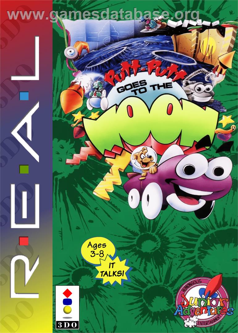 Putt-Putt Goes to the Moon - Panasonic 3DO - Artwork - Box
