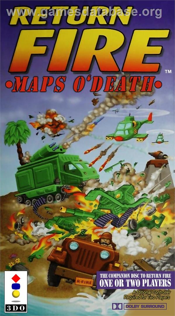 Return Fire - Maps O' Death - Panasonic 3DO - Artwork - Box