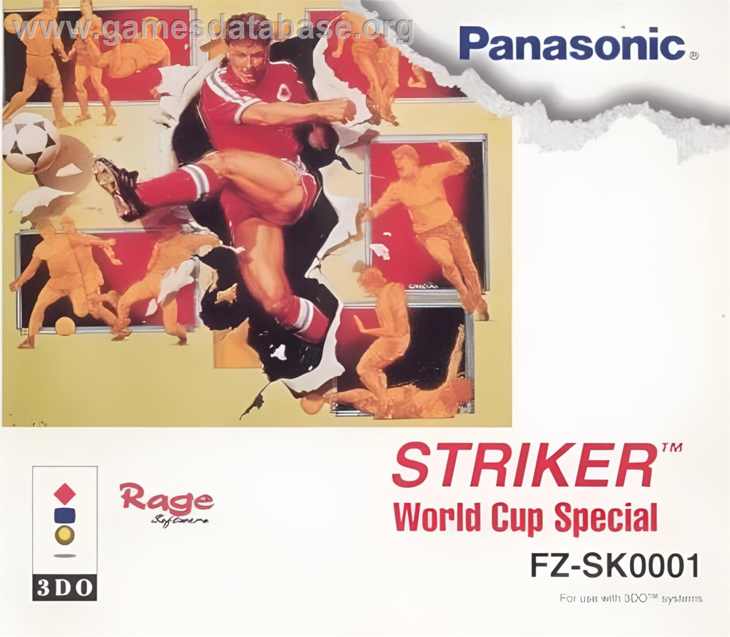 Striker - World Cup Special - Panasonic 3DO - Artwork - Box