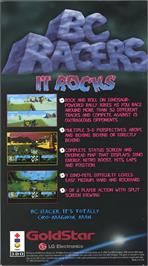 Box back cover for Bc Racers on the Panasonic 3DO.