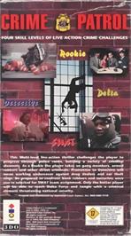 Box back cover for Crime Patrol on the Panasonic 3DO.