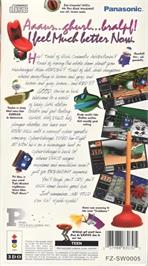 Box back cover for Cyberdillo on the Panasonic 3DO.