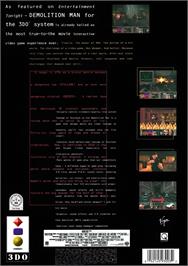Box back cover for Demolition Man on the Panasonic 3DO.