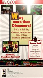 Box back cover for Dinopark Tycoon on the Panasonic 3DO.