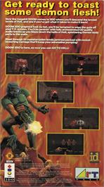 Box back cover for Doom on the Panasonic 3DO.