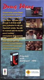 Box back cover for Drug Wars on the Panasonic 3DO.